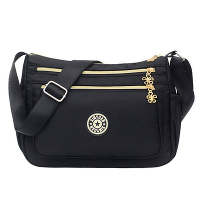 Fashion Multi Pockets Γυναικεία Τσάντα Messenger Υψηλής ποιότητας ανθεκτική υφασμάτινη τσάντα Γυναικεία ελαφριά νάιλον τσάντα ώμου για γυναίκες