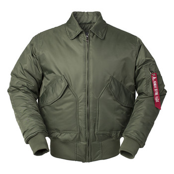 2023 Winter CWU-45P Plus Size US Air Force Pilot Bomber Flight Jacket Мъжко хип-хоп подплатено Letterman водоустойчиво найлоново пухено палто