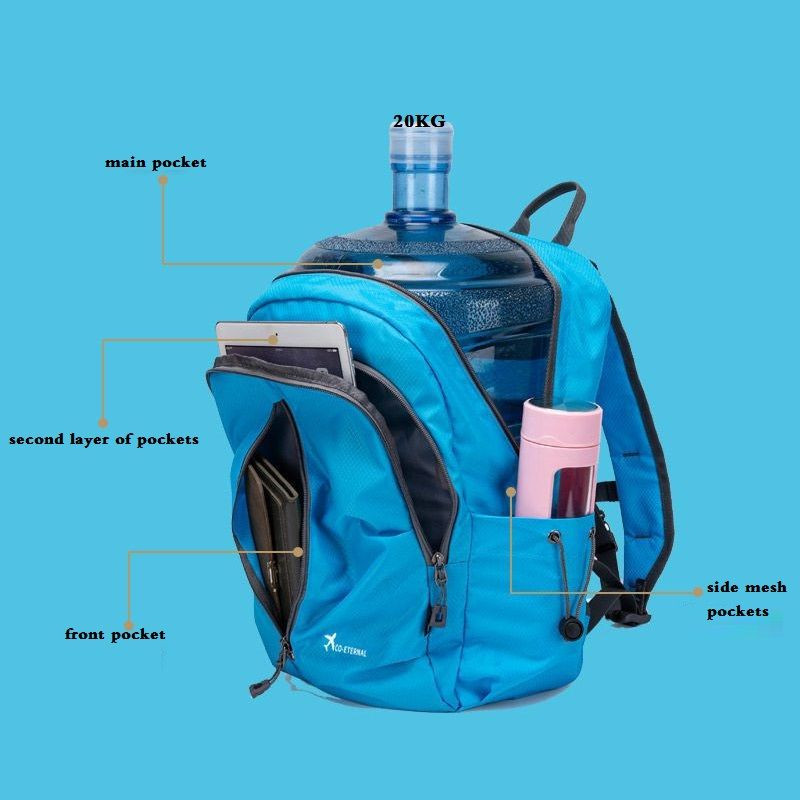 Sklopivi ruksak za muškarce Modni prijenosni vodootporni putni ruksak Ruksak za sportove na otvorenom Torba za pohranu velikog kapaciteta Žene