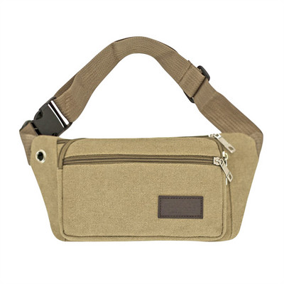 Platnena torba oko struka Muška sportska torba za prsa s više odjeljaka Mala platnena torbica Torba za mobilni telefon Torba za fitness Višenamjenski novčanik