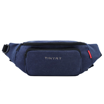 TINYAT Pánska ľadvinka, ležérna plátená ľadvinka cez rameno, dámska ľadvinka, vrecko na peniaze, telefón, banánová taška cez rameno