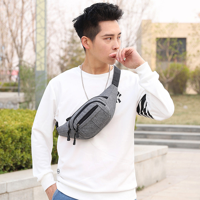 Meeste vöökomplekt Nailonist Sport Fanny Kotid Poiste Drop Jalakotid Puusarihmakott Reisimine Mootorratta ristkere rahakott