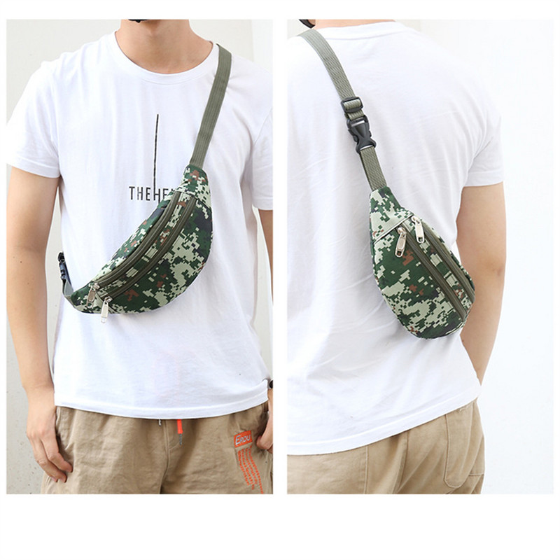 Tactical ανδρική τσάντα υπαίθριου κυνηγιού Camping Camo Τσάντα αξεσουάρ Πακέτο εργαλείων Ταξιδιωτικό Pauch Ανδρικό χιαστί τσάντες στήθος Money Belt