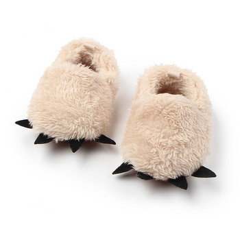 Зимни топли пълнени обувки с извадени нокти Baby Toddler Firstwalkers For Baby Boys Girls Lovely Slipper чехли за малки деца