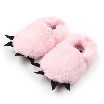 Зимни топли пълнени обувки с извадени нокти Baby Toddler Firstwalkers For Baby Boys Girls Lovely Slipper чехли за малки деца