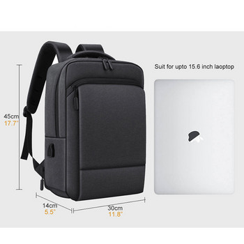 VORMOR 2023 Нова модна мъжка раница против крадци Дамска бизнес 15,6-инчова чанта за лаптоп Пътна чанта с USB зареждане