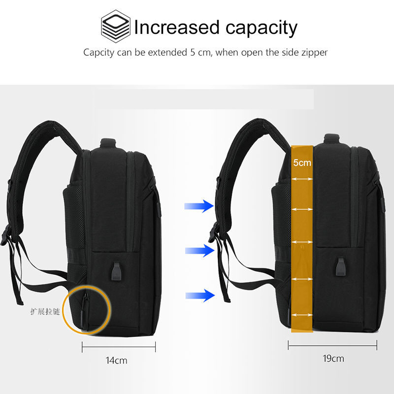 VORMOR 2023 Nový módny batoh proti zlodejom pre mužov a ženy, biznis, taška na notebook 15,6 palca s USB nabíjaním, cestovná taška