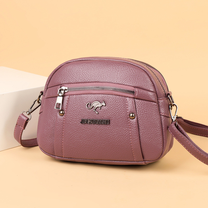 Nova ženska torba na rame od teksture meke kože, modna jednobojna torba preko ramena Jednostavna ručna torbica velikog kapaciteta