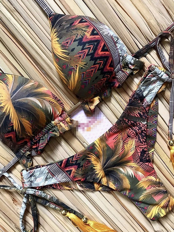 Sexy mikro bikiny 2023, dámske plavky, dámske rebrované bikiny, push-up, dámske plavky, brazílske plavky