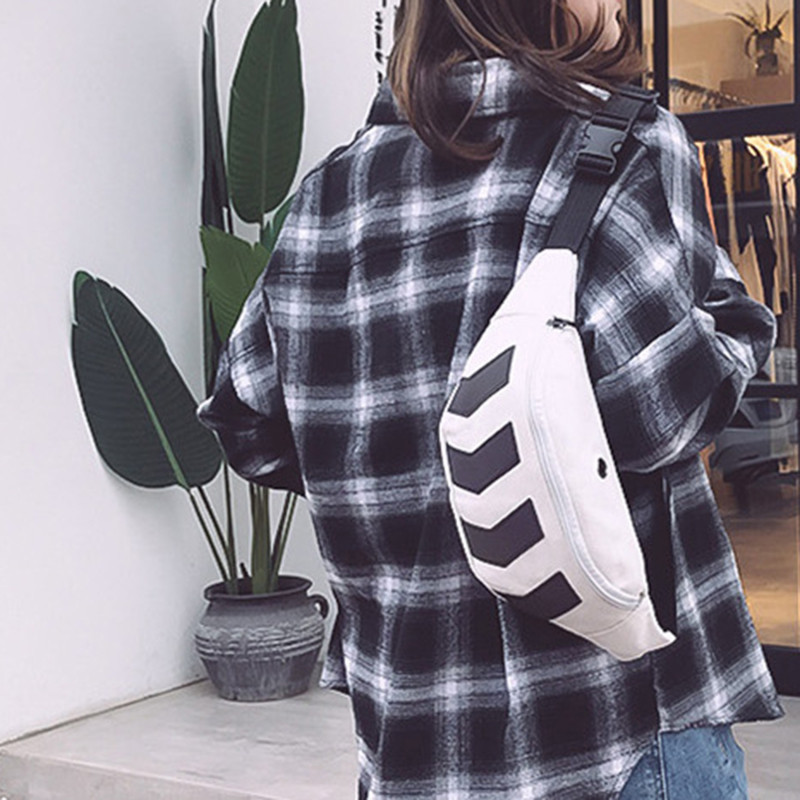 Μόδα τσάντα μέσης Μαύρο βέλος αντανακλαστική τσάντα μέσης για ζευγάρια Τσάντα μέσης Τσάντα μέσης ανδρική και γυναικεία τσάντα χιαστί τσάντα κινητού τηλεφώνου