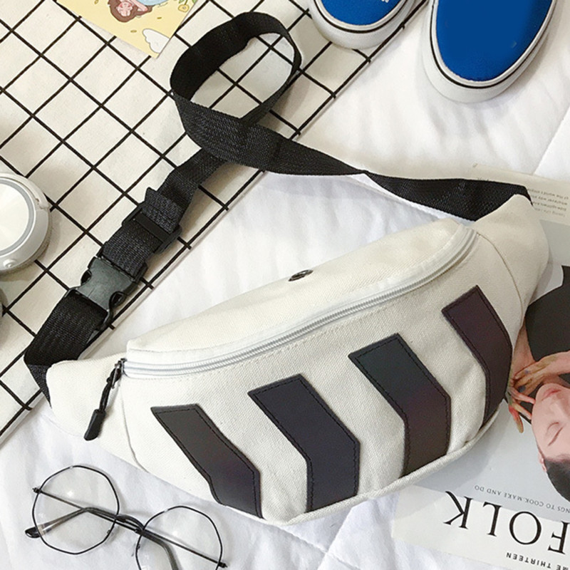 Μόδα τσάντα μέσης Μαύρο βέλος αντανακλαστική τσάντα μέσης για ζευγάρια Τσάντα μέσης Τσάντα μέσης ανδρική και γυναικεία τσάντα χιαστί τσάντα κινητού τηλεφώνου