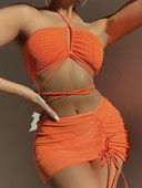 2023 Seksi halter sa suknjom Bikini Ženski kupaći kostim Ženski kupaći kostim Trodijelni komplet kupaćih kupaćih kostima Kupaći kostim