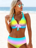 2023 Novi ženski kupaći kostim s visokim strukom Kupaći kostim Bikini kupaći kostimi Ženski kupaći kostim s printom novog dizajna Dvodijelni komplet kupaćih kostima