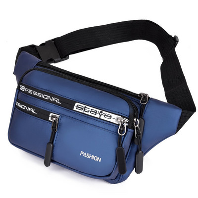 Τσάντα μέσης Αδιάβροχη Unisex Outdoor Fanny Pack Τσάντες χιαστί για άντρες Τσάντα ζώνης στήθους Ταξίδι Τσάντα κινητού τηλεφώνου Oxford Chest Pack