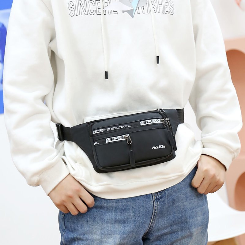 Τσάντα μέσης Αδιάβροχη Unisex Outdoor Fanny Pack Τσάντες χιαστί για άντρες Τσάντα ζώνης στήθους Ταξίδι Τσάντα κινητού τηλεφώνου Oxford Chest Pack