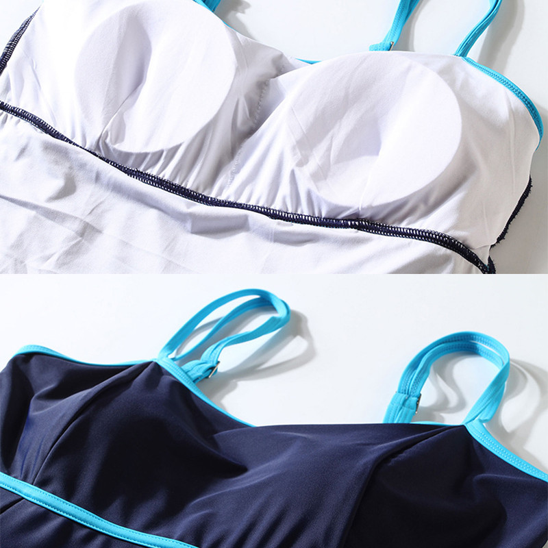 4XL oversized μαγιό με φούστα Trikini 2023 Γυναικεία μαγιό στρινγκ Φόρεμα μαγιό μεγάλου μεγέθους Ψηλόμεσο μαγιό