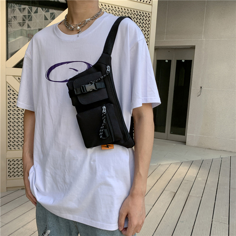 Ανδρική κεκλιμένη τσάντα ώμου Νέα μεγάλης χωρητικότητας ρετρό γυναικεία υφασμάτινη τσάντα χιαστί Oxford στήθος Casual γυναικεία συσκευασία μέσης поясная сумка