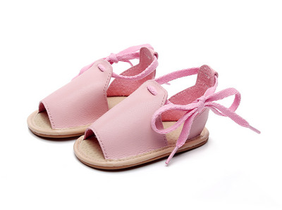 Καλοκαιρινό καινούργιο σανδάλια για αγοράκι Μόδα μωρό κοριτσάκι Μοκασίνια βρέφος νήπιο First Walkers Baby δερμάτινα τσόκαρα Μαλακή σόλα Παπούτσια κούνιας