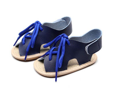 Καλοκαιρινό καινούργιο σανδάλια για αγοράκι Μόδα μωρό κοριτσάκι Μοκασίνια βρέφος νήπιο First Walkers Baby δερμάτινα τσόκαρα Μαλακή σόλα Παπούτσια κούνιας