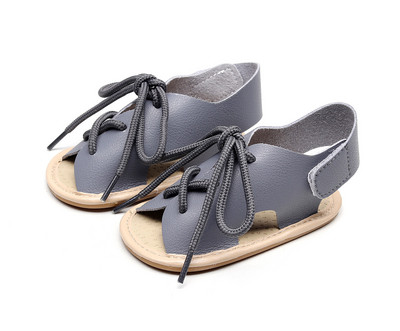 Καλοκαιρινό καινούργιο σανδάλια για αγοράκι Μόδα μωρό κοριτσάκι Μοκασίνια βρέφος νήπιο First Walkers Baby δερμάτινα τσόκαρα Μαλακή σόλα Παπούτσια κούνιας