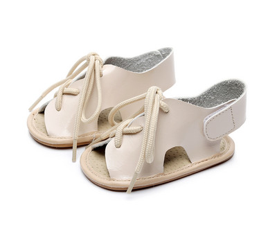 Καλοκαιρινό καινούργιο σανδάλια για αγοράκι Μόδα μωρό κοριτσάκι Μοκασίνια βρέφος νήπιο First Walkers Baby δερμάτινα τσόκαρα Μαλακή σόλα Παπούτσια κούνιας