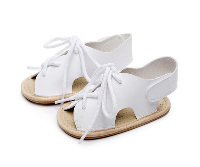 Καλοκαιρινό καινούργιο σανδάλια για αγοράκι Μόδα μωρό κοριτσάκι Μοκασίνια βρέφος νήπιο First Walkers Baby δερμάτινα τσόκαρα Μαλακή σόλα Παπούτσια κούνιας