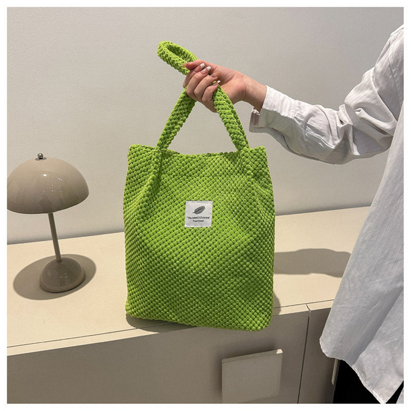 ISKYBOB 2023 naiste suured õlakotid ämbriga käekotid velvetist mood vabaaja kotid ühevärvilised kandekott 2024 jõulukink