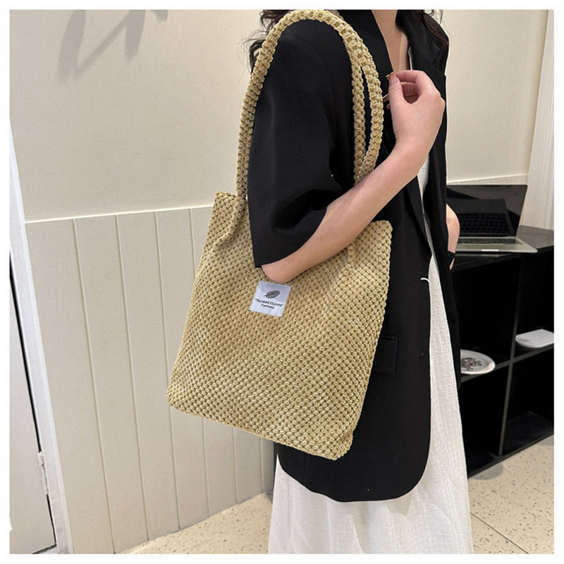 ISKYBOB 2023 naiste suured õlakotid ämbriga käekotid velvetist mood vabaaja kotid ühevärvilised kandekott 2024 jõulukink