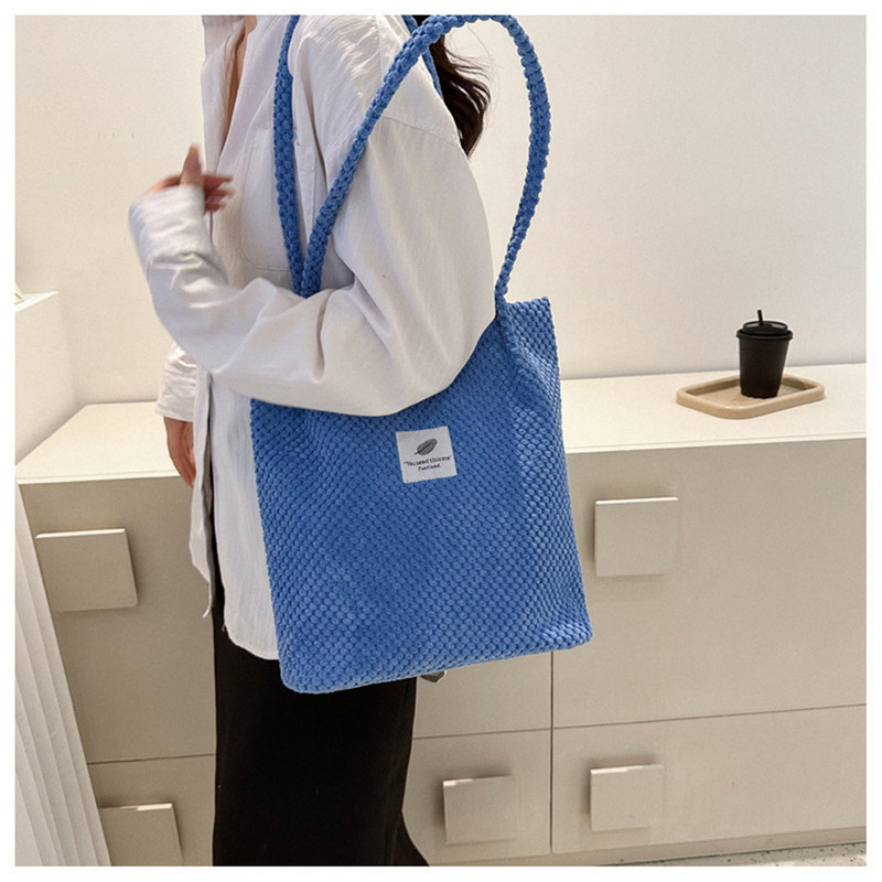 ISKYBOB 2023 naiste suured õlakotid ämbriga käekotid velvetist mood vabaaja kotid ühevärvilised kandekott 2024 jõulukink