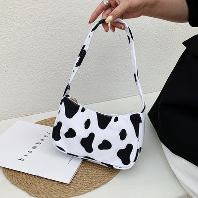 New Women Shoulder Bag Fashion Animal Pattern Print Bag Casual Nylon Butterfly Leopard Zebra Print Women Handbag Underarm Bags