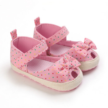 Παπούτσια για μωρά για νεογέννητα νήπια Παπούτσια βρεφικής κούνιας για κορίτσια Princess Flower Bow Baby Cotton Sole First Walker 0-18 μηνών παιδικά παπούτσια