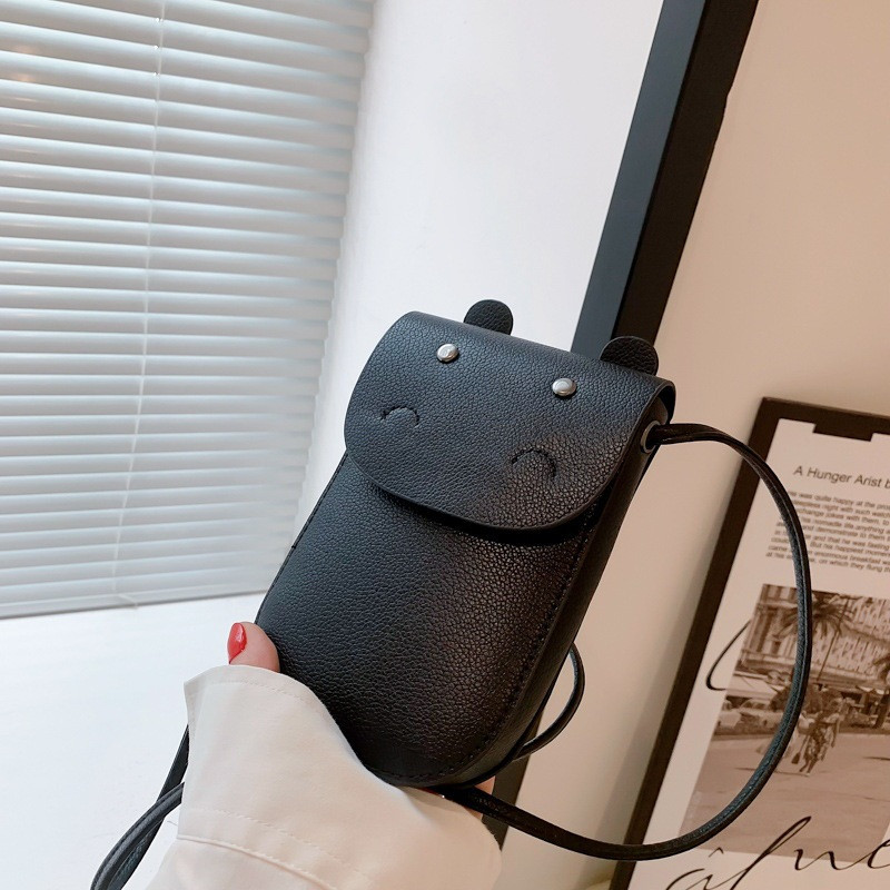 [Clearance Sale] Μαλακή τσάντα κινητού τηλεφώνου Γυναικεία μονόχρωμη τσάντα ώμου Γλυκές χαριτωμένες καθημερινές κάθετες μικρές τετράγωνες τσάντες για γυναίκες