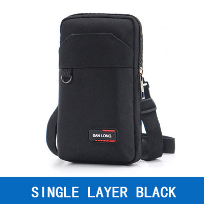 Geestock Vodootporna torba oko struka za muškarce Fanny Pack Dvoslojna torbica za telefon Vanjska torba za remen Sumka za telefon Muškarci