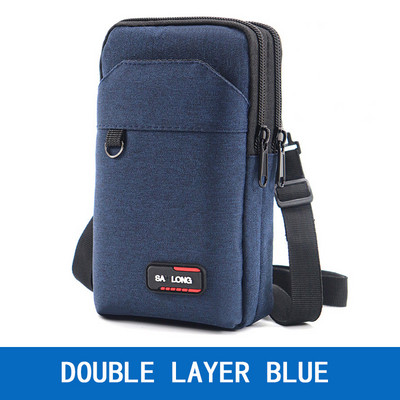 Geestock Vodootporna torba oko struka za muškarce Fanny Pack Dvoslojna torbica za telefon Vanjska torba za remen Sumka za telefon Muškarci