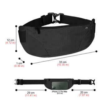 Geestock Waist Pack Спортна чанта за бягане Portable Fanny Pack за жени Чанти за колан за телефон Gym чанта за кръста с водоустойчив ластик