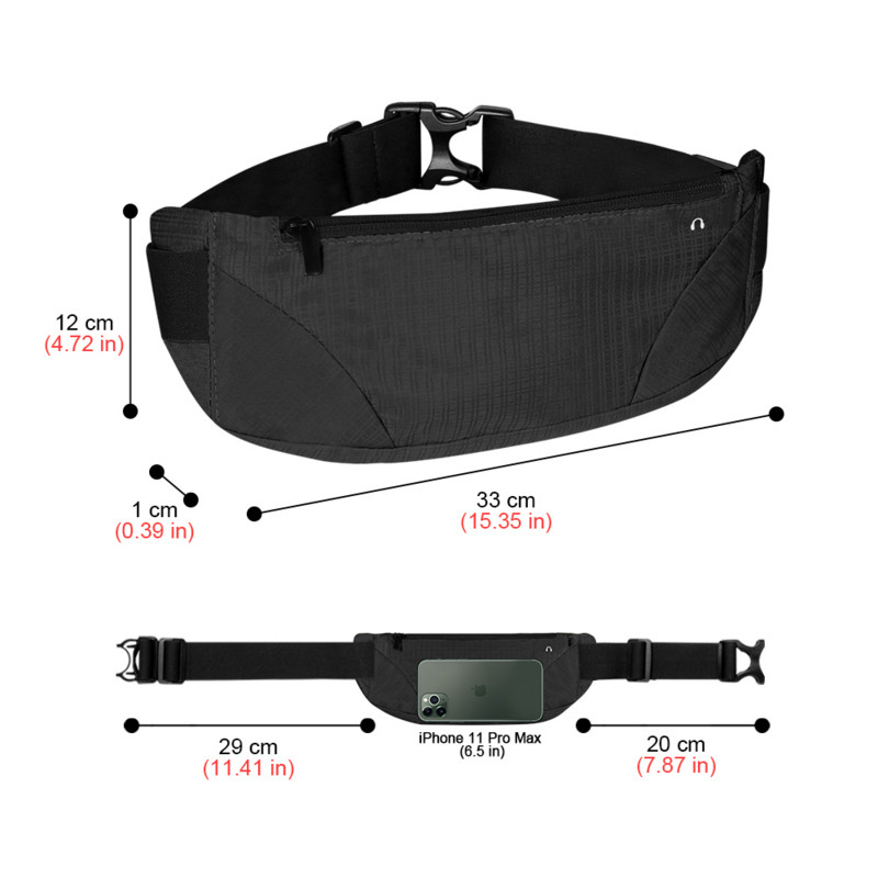 Geestock Waist Pack Αθλητική τσάντα τρεξίματος Φορητή Fanny Pack για γυναίκες Τσάντες ζώνης τηλεφώνου Τσάντα μέσης γυμναστικής με αδιάβροχο ελαστικό