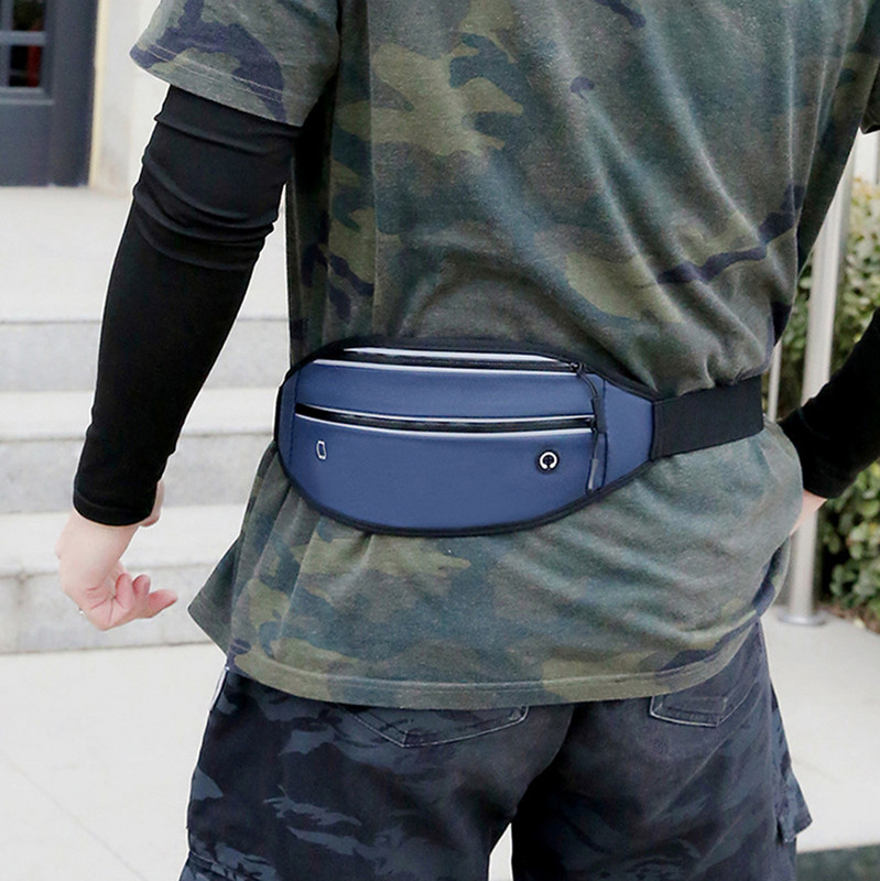 Geestock Ανδρική τσάντα μέσης Πακέτο πορτοφόλι Πορτοφόλι Casual τσάντα ζώνης Γυναικεία πάνινη τσάντα τηλεφώνου Fanny Banana