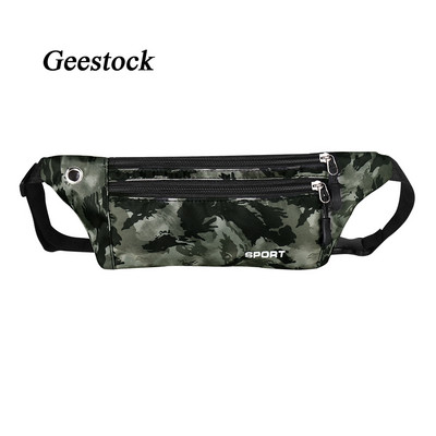 Geestock Waist Pack Running Ανδρικά Γυναικεία Fanny Pack Τσάντες Hip Bum Αδιάβροχο Gym Fanny Pack Πορτοφόλι με θήκη τηλεφώνου με τρύπα για ακουστικά