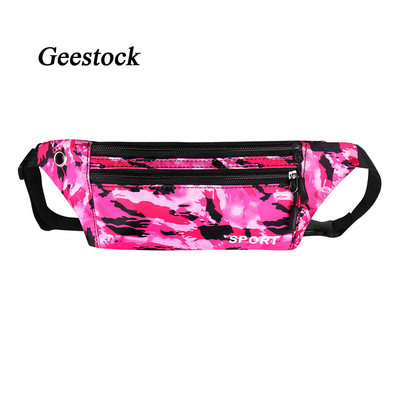 Geestock Waist Pack Running Ανδρικά Γυναικεία Fanny Pack Τσάντες Hip Bum Αδιάβροχο Gym Fanny Pack Πορτοφόλι με θήκη τηλεφώνου με τρύπα για ακουστικά