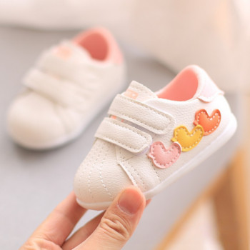 Бебешки обувки за момичета, пролет, есен, маратонки със сърце, детски обувки за момчета 1-3 години, функционални обувки, обувки с мека подметка за малко дете
