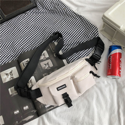 Genți de piept Cuplu unisex Multi-buzunare Timp liber Capacitate mare Călătorii Cumpărături Pachete de talie Ins Hip-hop Fashion Chic Street Ins