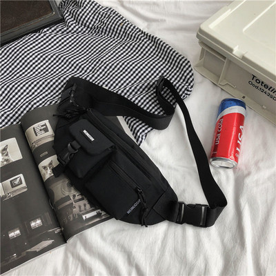 Genți de piept Cuplu unisex Multi-buzunare Timp liber Capacitate mare Călătorii Cumpărături Pachete de talie Ins Hip-hop Fashion Chic Street Ins