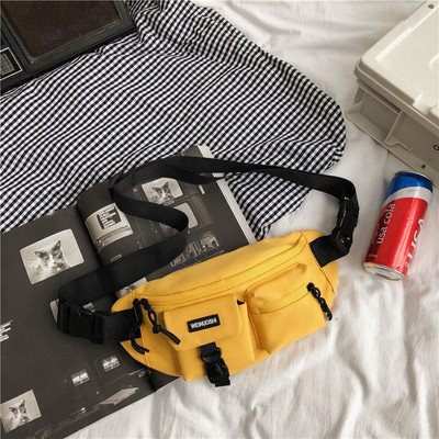 Genți de piept Cuplu unisex Multi-buzunare Timp liber Capacitate mare Călătorii Cumpărături Pachete de talie Ins Hip-hop Fashion Chic Street Ins