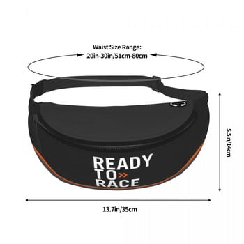 Cool Ready To Race Fanny Pack for Running Women Men Enduro Cross Motocross Bike Life Crossbody Чанта за кръста Телефон Кесия за пари