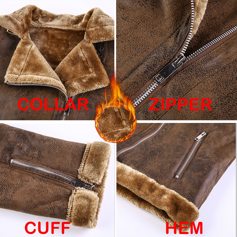 Kožne jakne Muške debele zimske vjetrootporne tople jakne od flisa Muški kaputi 2022 Motoristička vanjska odjeća Muški kaputi Vjetrovke 3XL