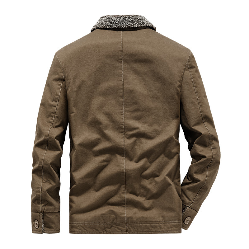 Ανδρικό στρατιωτικό τζάκετ 2023 Χειμώνας Αντρικό μπουφάν Bomber μονόχρωμο παλτό Ανδρικό λεπτό πανωφόρι