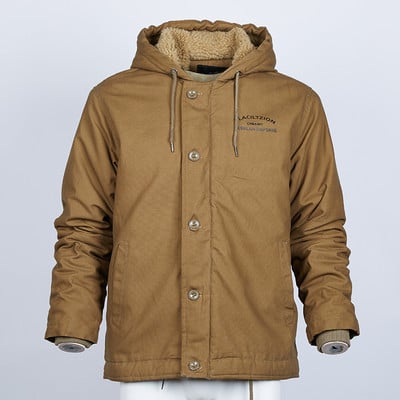 Debela jakna Muškarci Zima Jesen Muški kaputi Tople jakne s podstavom od flisa s kapuljačom Kaput Chaquetas Hombre Muški kaputi podstavljeni pamukom