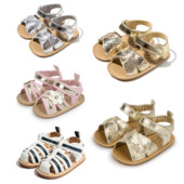 KIDSUN New Summer Baby Baby Girls Sindals Μαλακές σόλες Σανδάλι για νήπια Flat παπούτσια 0-18 μηνών Νεογέννητο