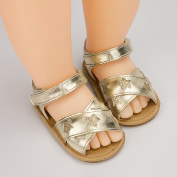 KIDSUN New Summer Baby Baby Girls Sindals Μαλακές σόλες Σανδάλι για νήπια Flat παπούτσια 0-18 μηνών Νεογέννητο