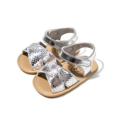 KIDSUN New Summer Baby Baby Girls Sindals Μαλακές σόλες Σανδάλι για νήπια Flat παπούτσια 0-18 μηνών Νεογέννητο